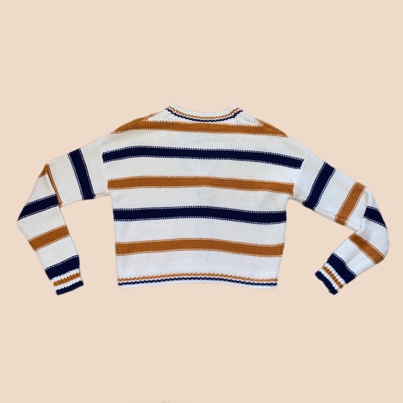 Bluenotes Cropped Striped Sweater for Women - Picture 2 of 2